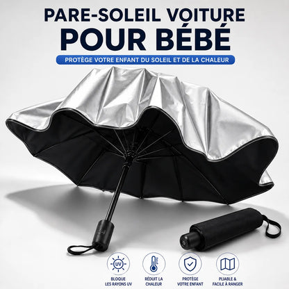 Pare-Soleil Voiture ThermoShield | Pare soleil voiture pliable anti-UV universel