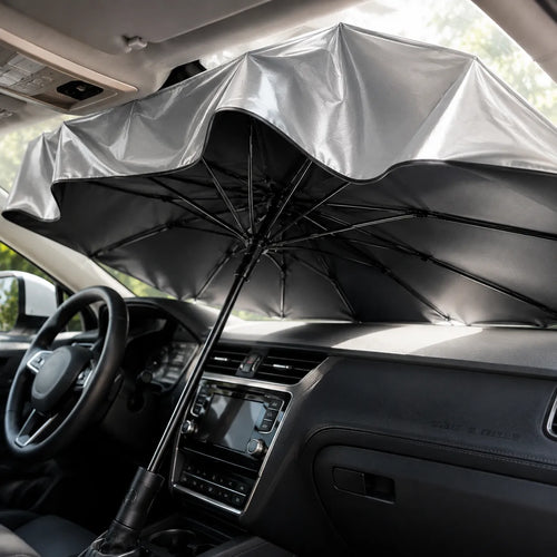 Pare-Soleil Voiture ThermoShield | Pare soleil voiture pliable anti-UV universel