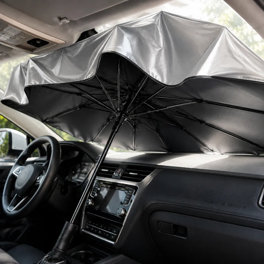 Pare-Soleil Voiture ThermoShield | Pare soleil voiture pliable anti-UV universel