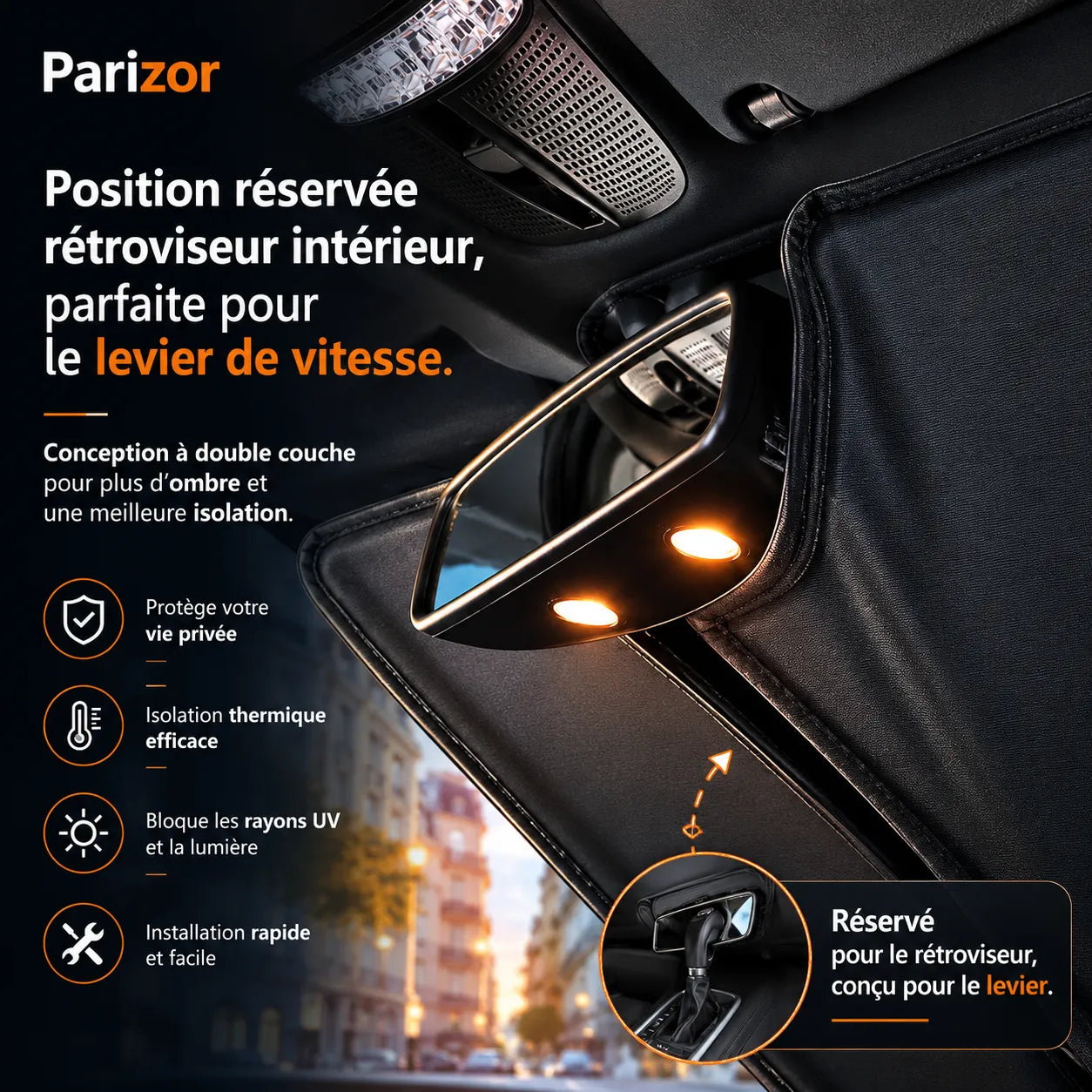 Pare-Soleil Voiture ThermoShield | Pare soleil voiture