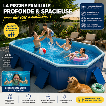 Piscine Gonflable AquaLuxe | Piscine gonflable adulte familiale pliable
