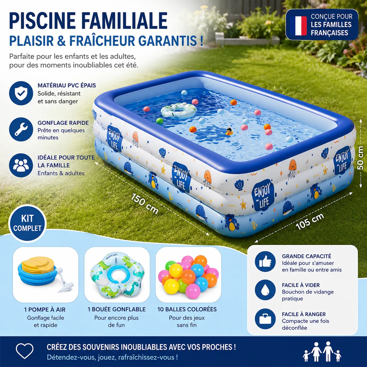 Piscine Gonflable AquaFamily | Piscine gonflable adulte
