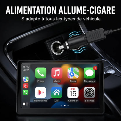 DriveLink | Écran CarPlay Voiture 7 Pouces Sans Fil Auto Universel