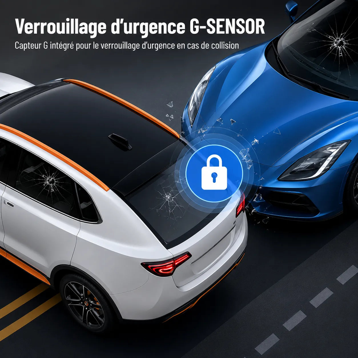 DashGard Pro CX360 | Dashcam Voiture 360° Full HD avec Vision Nocturne