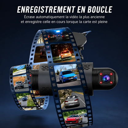 DashGard Pro CX360 | Dashcam Voiture 360° Full HD avec Vision Nocturne