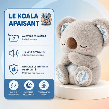 Koala CâlinZen | Peluche Apaisante avec Battements de Cœur et Sons Relaxants