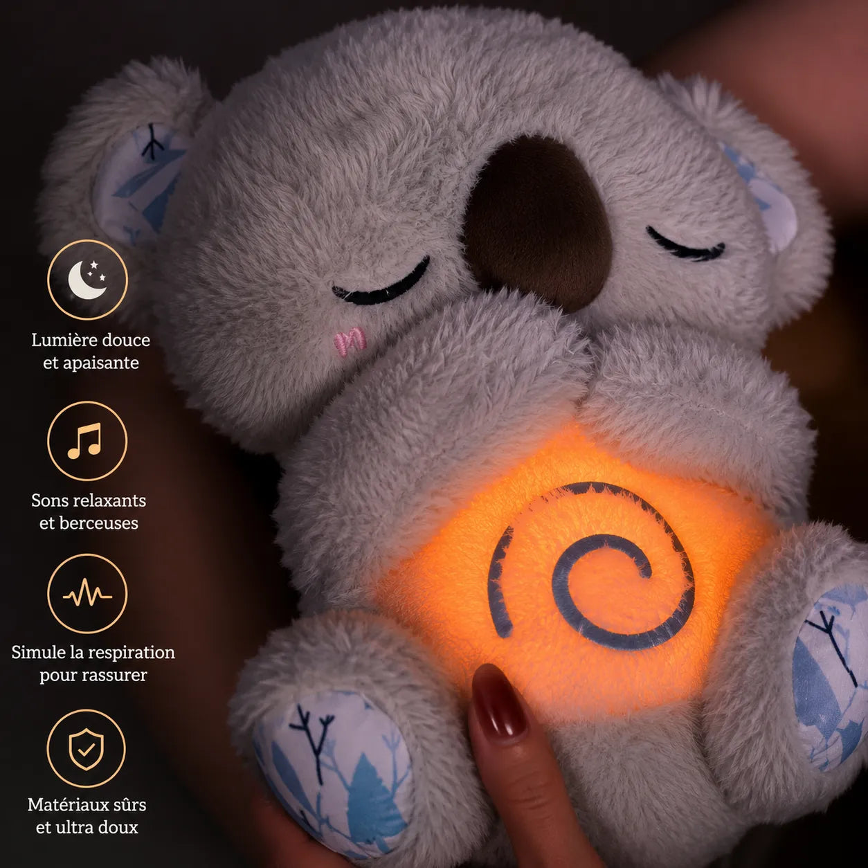 Koala CâlinZen | Peluche Apaisante avec Battements de Cœur et Sons Relaxants
