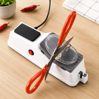 SharpEase | Aiguiseur Électrique Rechargeable USB pour Couteaux et Ciseaux