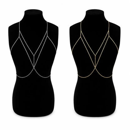 Éclat de Cérémonie | Accessoire de Cheveux Chaîne Métallique Élégant Femme