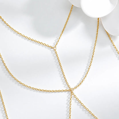 Éclat de Cérémonie | Accessoire de Cheveux Chaîne Métallique Élégant Femme