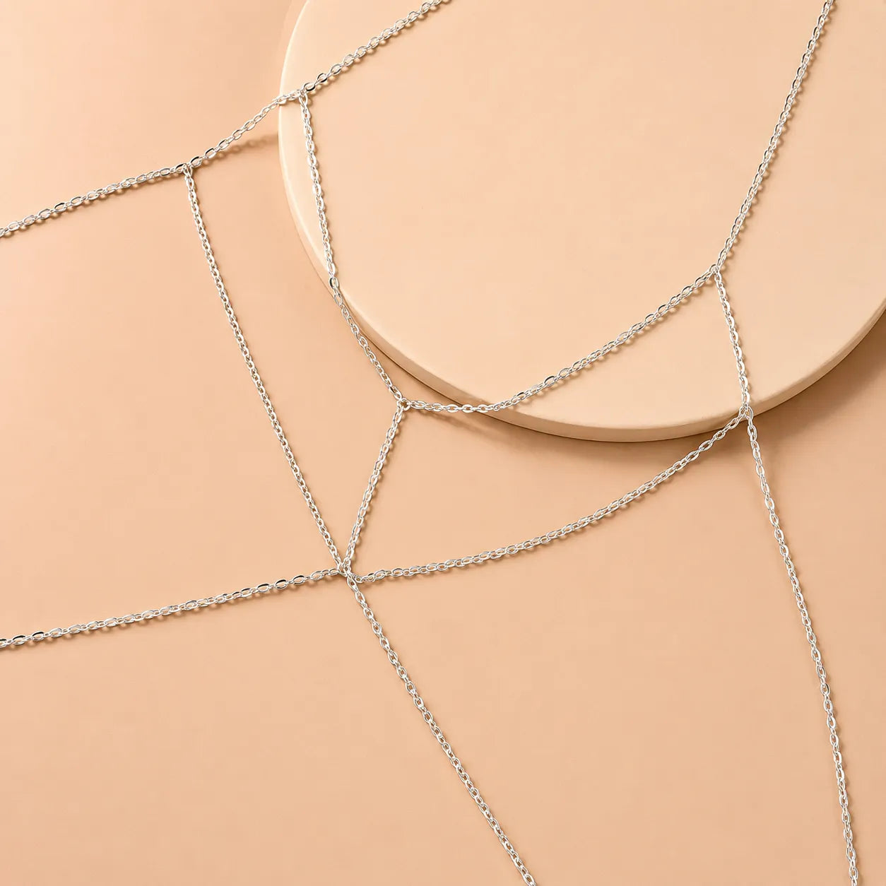 Éclat de Cérémonie | Accessoire de Cheveux Chaîne Métallique Élégant Femme