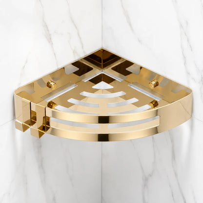 AureliaSet | Ensemble Accessoires Salle de Bain 3 Pièces en Métal Or/Argent