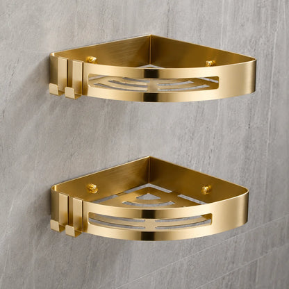 AureliaSet | Ensemble Accessoires Salle de Bain 3 Pièces en Métal Or/Argent