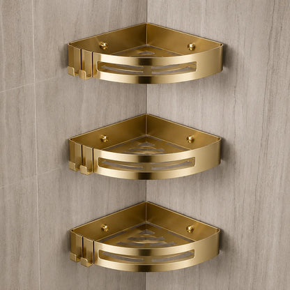 AureliaSet | Ensemble Accessoires Salle de Bain 3 Pièces en Métal Or/Argent