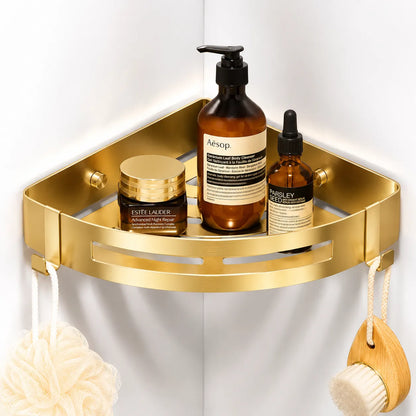 AureliaSet | Ensemble Accessoires Salle de Bain 3 Pièces en Métal Or/Argent