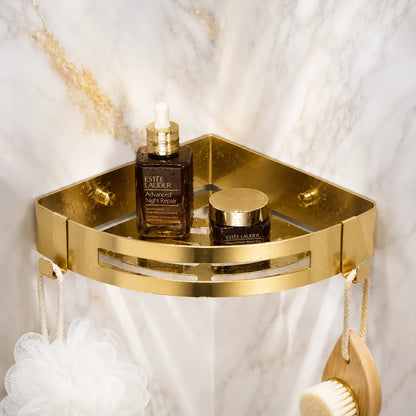 AureliaSet | Ensemble Accessoires Salle de Bain 3 Pièces en Métal Or/Argent
