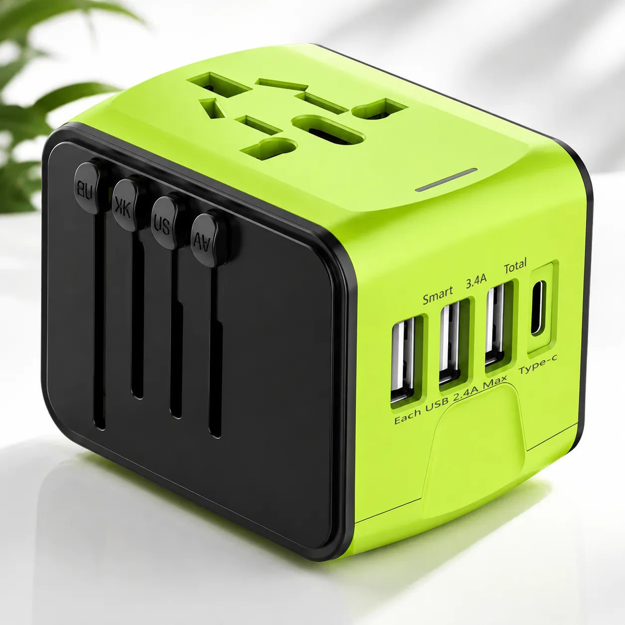 TravelCharge Pro | Adaptateur de Voyage Universel avec 4 Ports USB et USB-C
