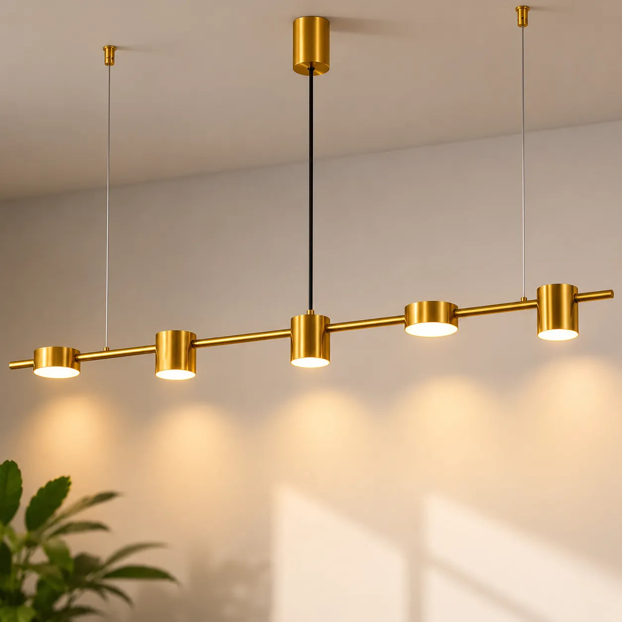Aurion | Suspension Linéaire Architecturale à Spots LED Intégrés
