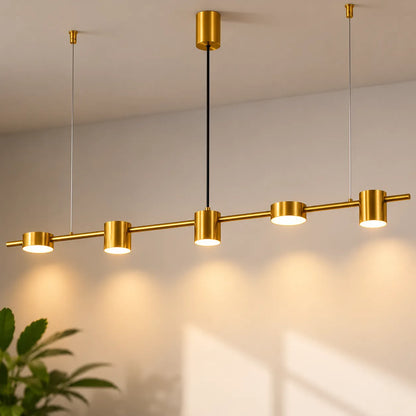 Aurion | Suspension Linéaire Architecturale à Spots LED Intégrés