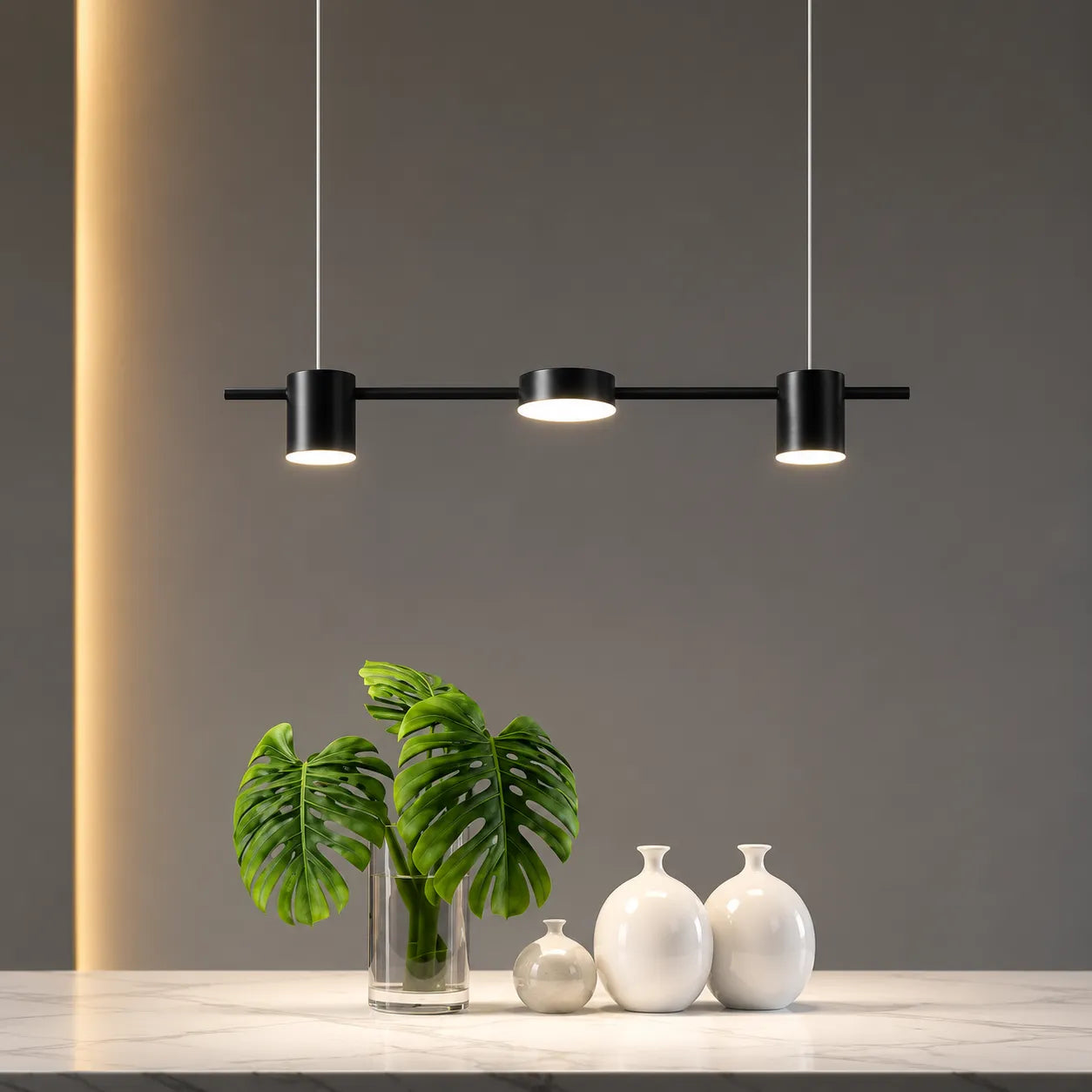 Aurion | Suspension Linéaire Architecturale à Spots LED Intégrés