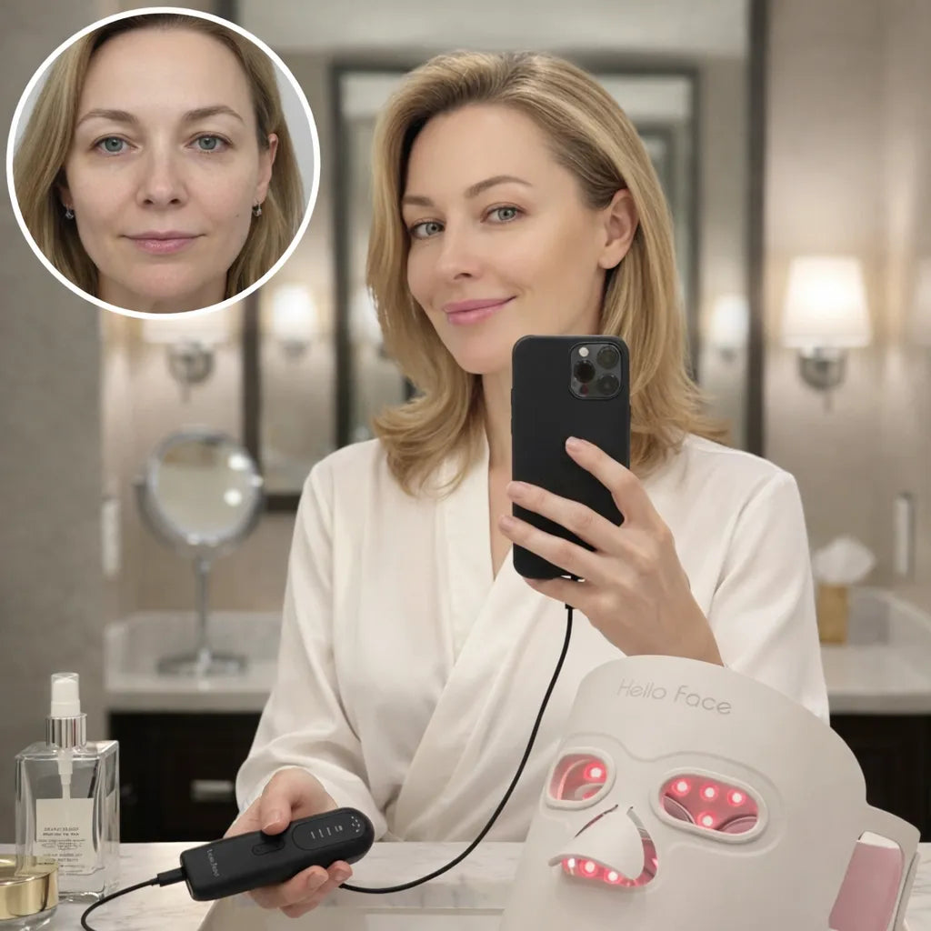 Masque Luminothérapie LED Visage – Soin Anti-Imperfections