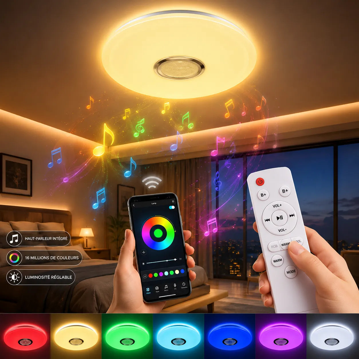 LUMÉORA™ Smart | Moderne plafonnier à led RGB