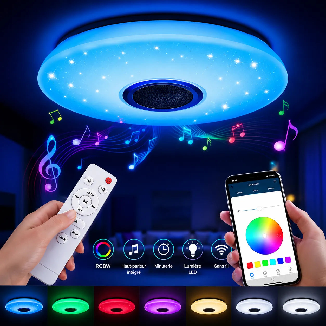 LUMÉORA™ Smart | Moderne plafonnier à led RGB