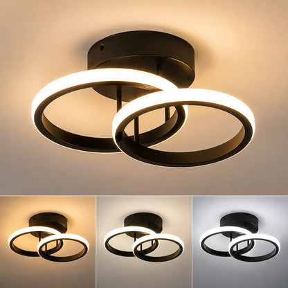 ORBÉLIA™ Moderne | Plafonnier à LED Design avec lumière 3 couleurs