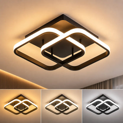 ORBÉLIA™ Moderne | Plafonnier à LED Design avec lumière 3 couleurs