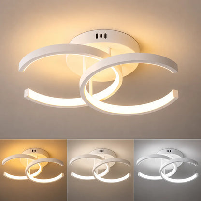 ORBÉLIA™ Moderne | Plafonnier à LED Design avec lumière 3 couleurs