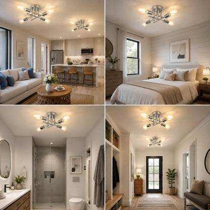 NORDÉLIA™ Rétro | Élégant plafonnier à led pour les chambres