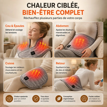 Masseur Cervical Chauffant USB MÉLIA™ | Massage nuque