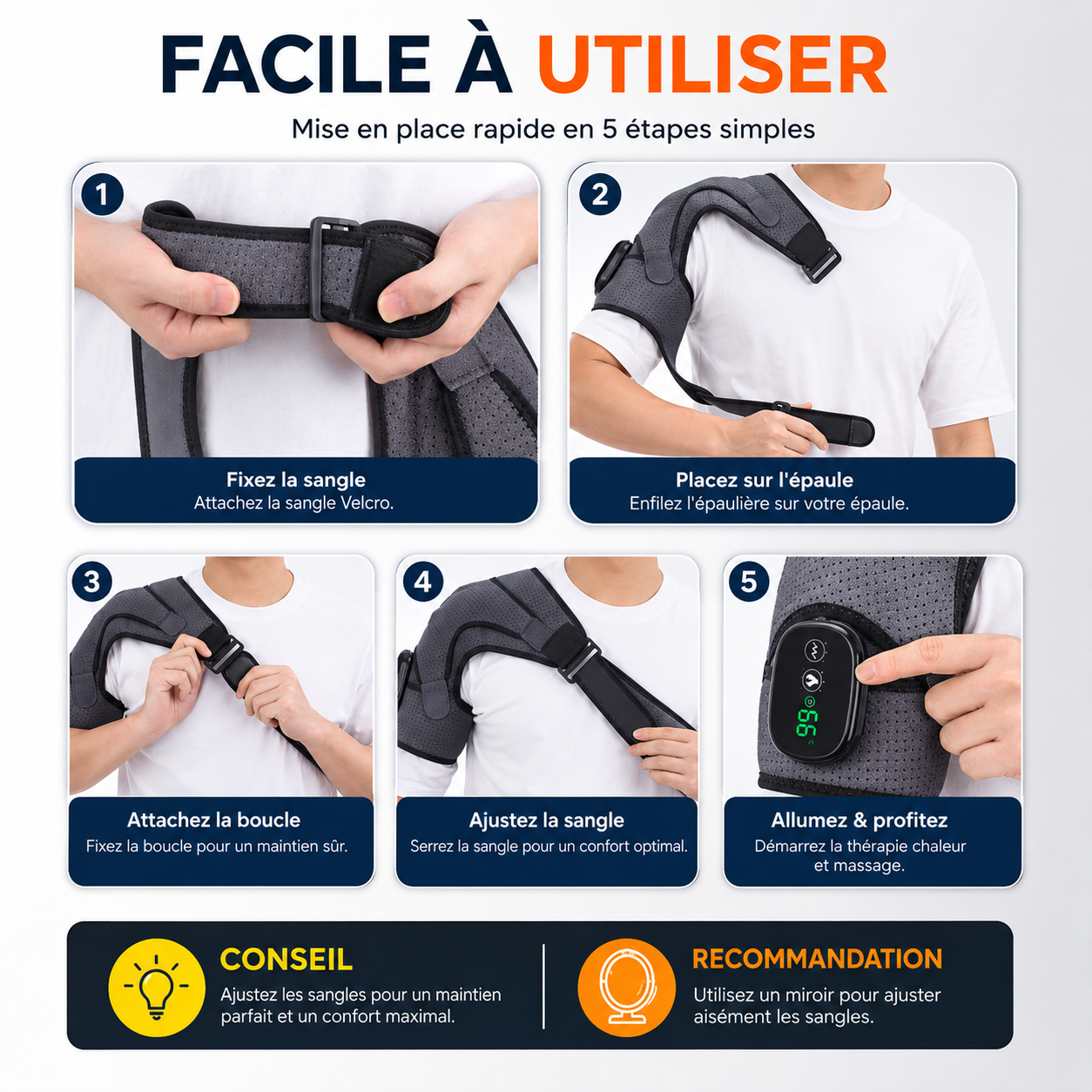 Masseur Cervical Chauffant THERMOFLEX™ | Massage nuque épaules