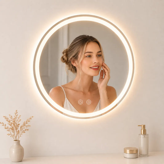 Miroir Salle de Bain LED Luméa anti-buée 50 cm