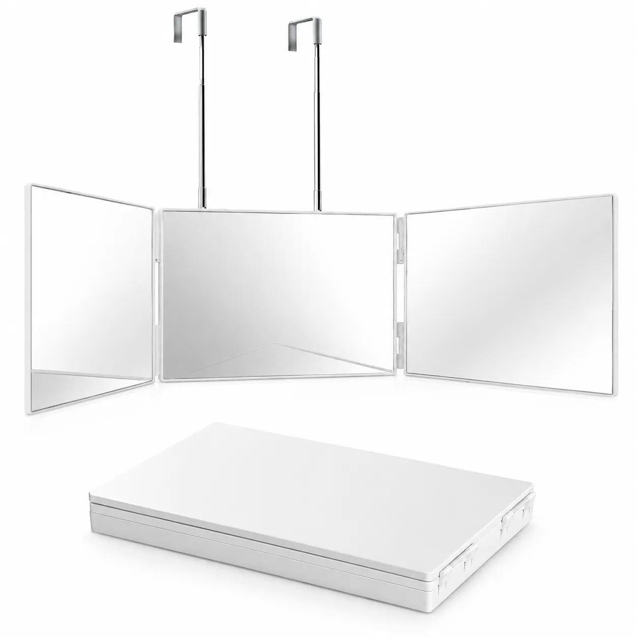 Miroir Salle de Bain & Coiffeuse Pliable VELMIRA