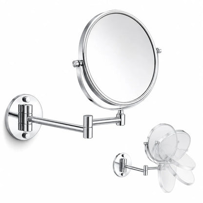 Miroir Salle de Bain Double Face ÉLÉGANCIA grossissant 8 pouces