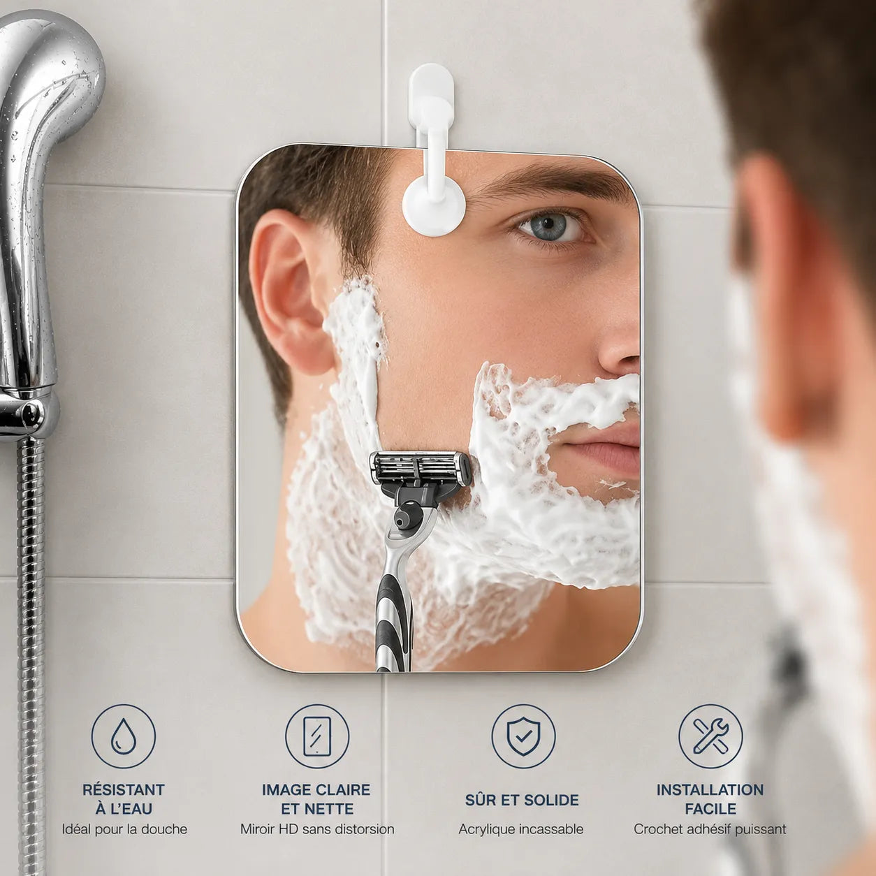Miroir Salle de Bain Portable AQUAVIEW