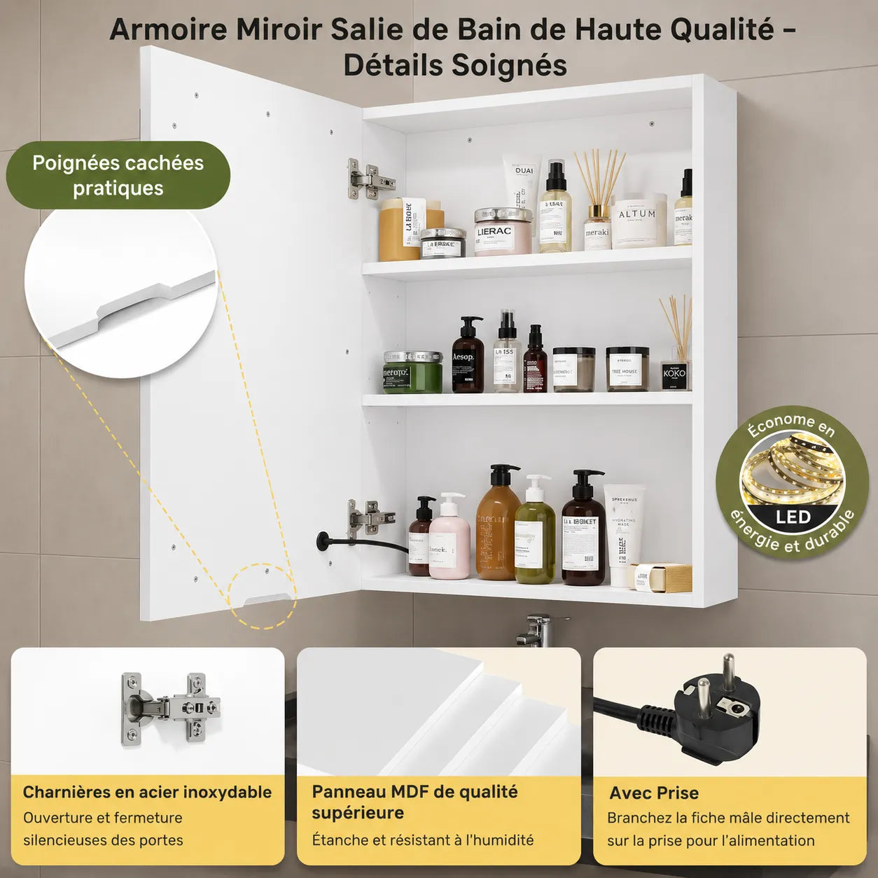 Miroir Salle de Bain LED NOVALIS™