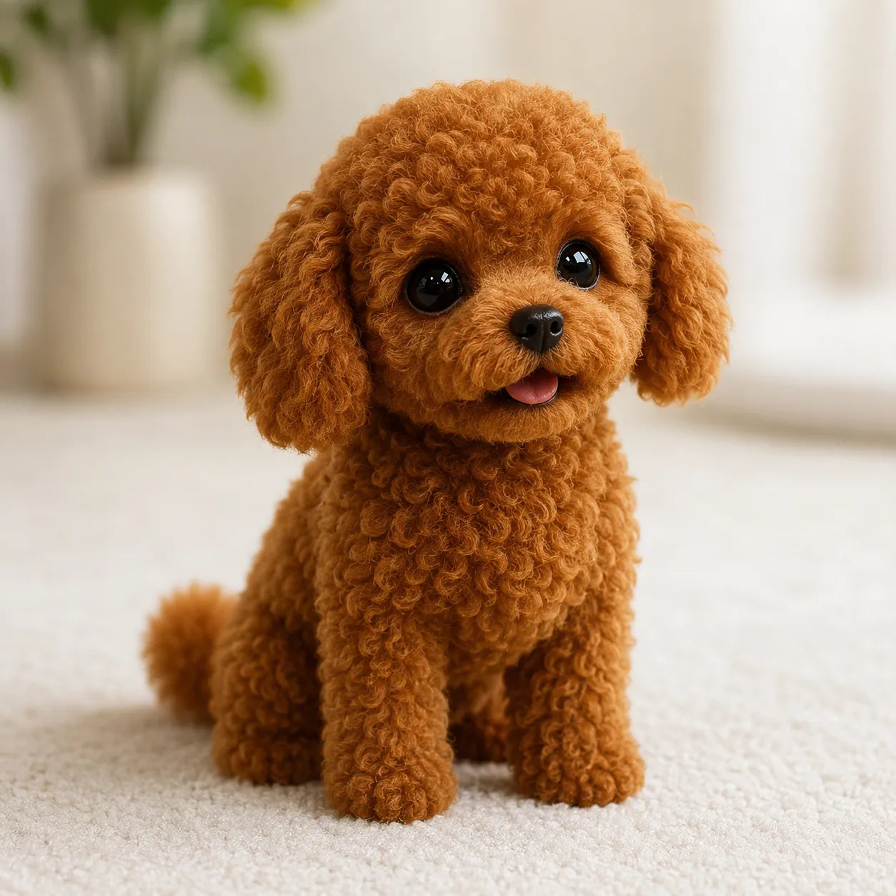 Chiot robot réaliste en peluche