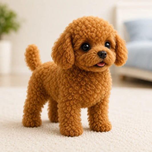 Chiot robot réaliste en peluche