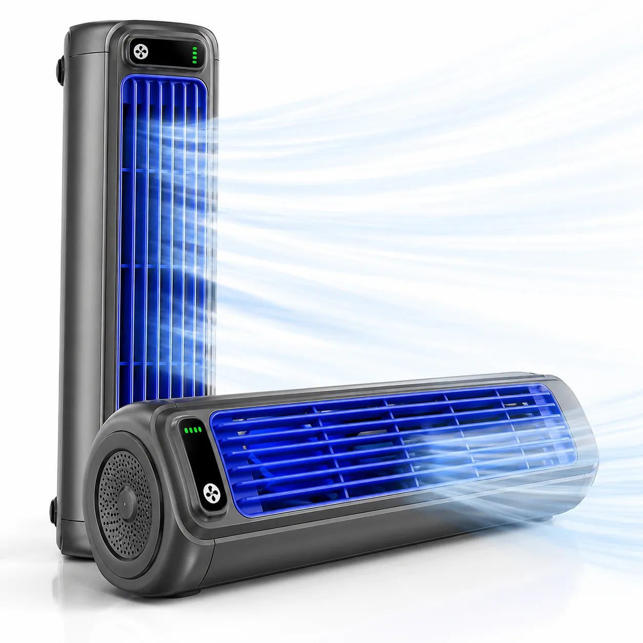Ventilateur Portable Airéna | Ventilateur mural rechargeable silencieux 3 vitesses
