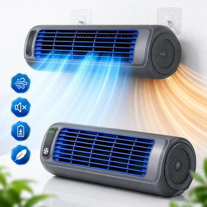 Ventilateur Portable Airéna | Ventilateur mural rechargeable silencieux 3 vitesses