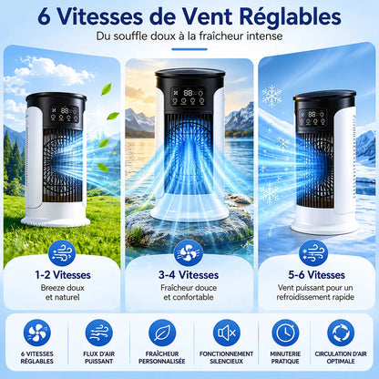Refroidisseur d’Air Portable Frostéa | Ventilateur brumisateur 6 vitesses