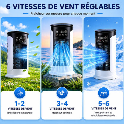 Refroidisseur d’Air Portable Frostéa | Ventilateur brumisateur 6 vitesses