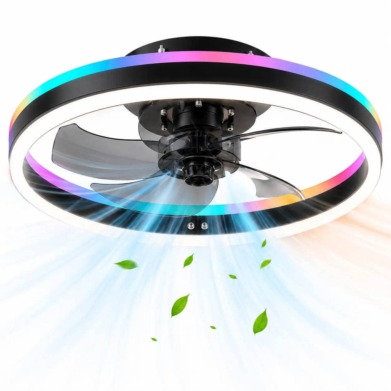 Ventilateur Plafond LED Ventorya | Ventilateur plafond RGB dimmable 50CM