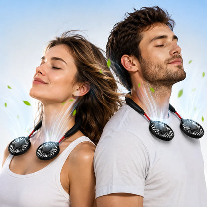 Ventilateur de Cou Portable AirFlex | ventilateur portable rechargeable USB 3 vitesses