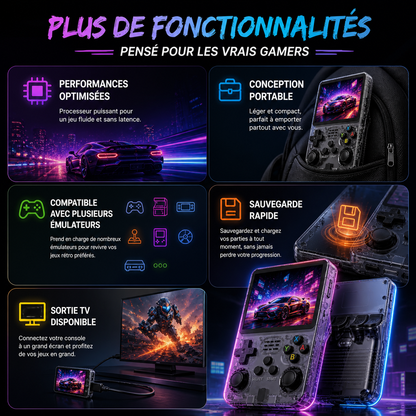 RétroPocket V1 | Console portable retrogaming — Console portable Linux émulation 128 Go