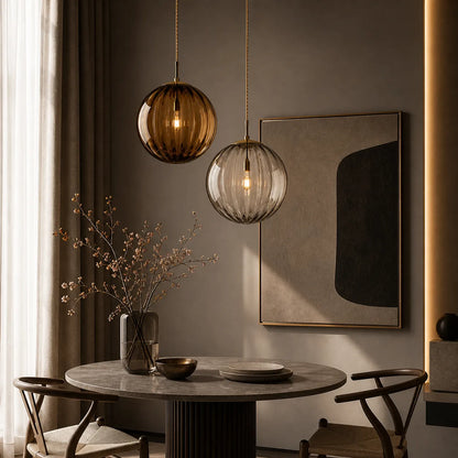 Evar- Suspension Verre Coloré Design Moderne