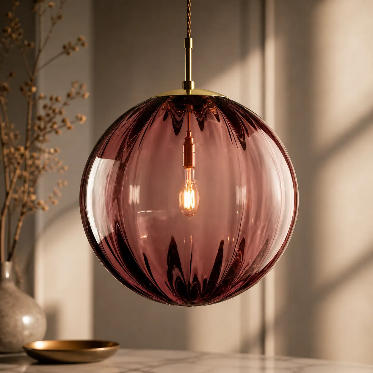 Evar- Suspension Verre Coloré Design Moderne