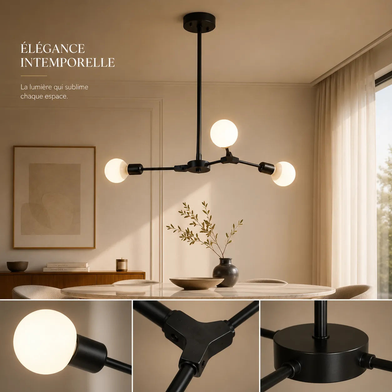 Auréa™ Élégance | lustre salon moderne - lustre cuisine moderne